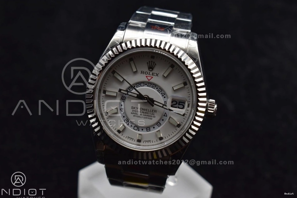 Edition White Dial on SS Noob Stylish A23J Bracelet Best Skydweller Oyster SS 1114 0806